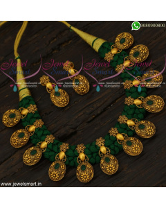 Floral Silk Thread Fashion Necklace Set Never Before Prices Online NL14934A