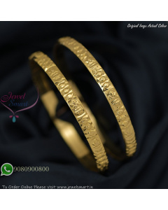 Gold Plated Bangles Daily Wear – Real Gold Replica Finish B27462