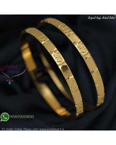 Gold Plated Bangles Daily Wear – Real Gold Replica Finish B27463