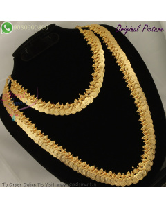 Gold Plated Laxmi Coin Necklace and Haram Combo Set – Traditional Jewellery at Affordable Prices NL29306