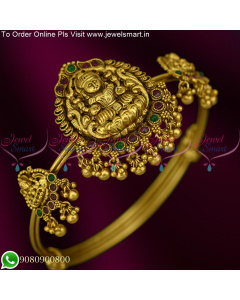 Golden Bead Drops Antique Vanki Designs Real Gold Inspired Bridal Jewellery V25393