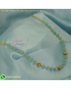 Monalisa Finish Beaded Jewellery Necklace with Antique Metal Beads | Handmade Artisan Design NL26687