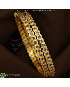 Impon Like Semi Closed Single Line Gold Plated Bangles – Affordable & Durable for Daily Wear B27228