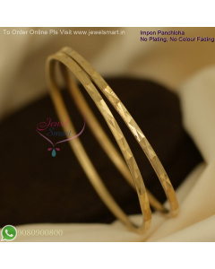 Thin Impon Panchaloha Bangles – No Plating, Daily Wear, Long-Lasting Color B27126
