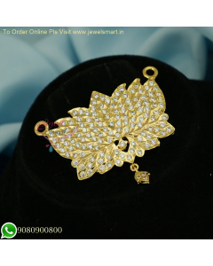 Lotus Design Impon Pendant Thick Metal Gold-Plated Jewellery P26452