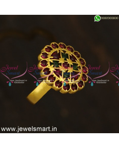 New Modiram Adjustable Finger Ring Designs Kemp Stones Latest Fashion F24302