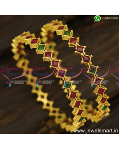 Kemp Square 1 Line Gold Plated Bangles Daily Wear Design Indian Jewellery Online B24804