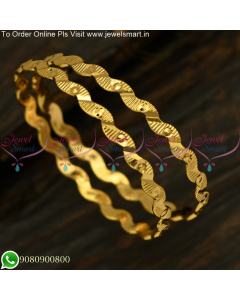 Kids Neli Valayal Light and Soft Baby Bangles Gold Plated Daily wear B25209