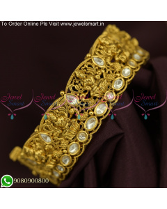 Kundan Stones Temple Kada Bangles Temple Jewellery Inspired Collections B25735