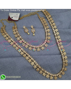 Latest Design Developments in Long Necklace Sets For Wedding NL25086