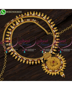 Long Necklace Wedding Jewellery Haram Collections South Indian Designs NL21185
