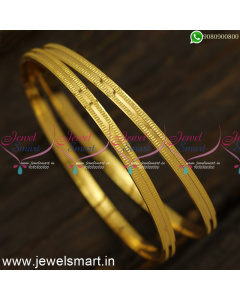Low Price Gold Plated Bangles For Daily Use South Indian Jewellery Online B24557