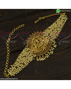 Magnificent Temple Jewellery Beaded Vanki Traditional Bajuband Belt Type Bridal Designs