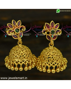 Marquise Stones Fancy Jhumkas Online Daily Wear Jimikki Kammal Collections J24910