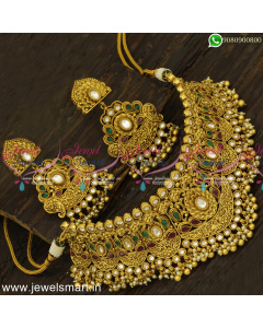 Mind Blowing Kundan Choker Necklace Gold Catalogue Inspired Indian Jewellery NL24640
