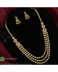 Elegant Multi-Color Monalisa Stone Shell Pearl Necklace Set – Trending Designer Jewelry
