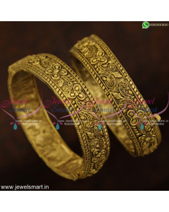 New Antique Jewellery Designs Bangles Screw Open Bracelet Type Online B21370