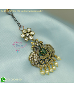 Introducing the New Victorian Collection: Oxidized Bridal Maang Tikka - Exquisite Bridal Jewelry M26193