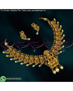 Choice of Beautiful Temple Necklace Set For Marriage At Offer Price NL25147