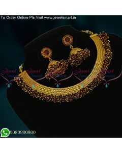Fabulous Colour Beads Fashion Jewellery Jhumka Set Famous During Indian Festivals NL22849