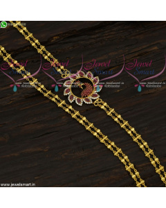 One Gram Gold Designer Mugappu Chains South Indian Jewelry New Fashion C21679