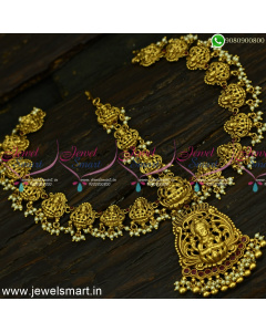 Opulent Traditional Temple Jewellery Newest Matha Patti For Bride T25043