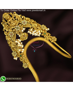 Shop Exquisite Temple Aravanki: Traditional South Indian Antique Gold Jewelry V25741
