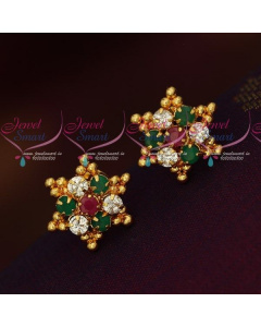 Simple Star Design Ear Studs South Indian Kal Thodu Models Online ER18308A