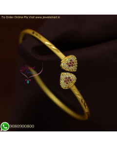 Affordable Heart Design Slider Bracelets: Delicate Charm in Light Gold Look B26003