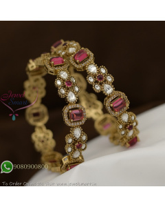 Sparkling Moissanite Victorian Style Bangles Are Here B29338