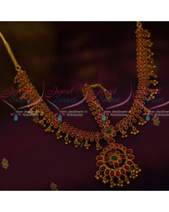 T12748RG Kemp Round 3 Line Stones Grand Damini Mathapatti Traditional Jewellery Bridal Shop Online