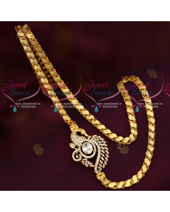 C16033 White AD Stones Mugappu Model Fancy Covering Chain South Indian Jewelry Online