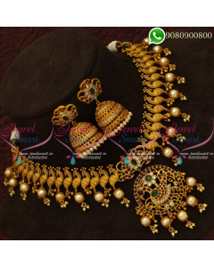 Guttapusalu Pearl Imitation Jewellery South Indian Gold Designs NL20732