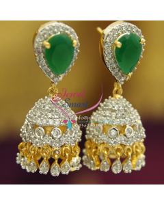 jhumka-american-diamond-white-emerald-gold-design-imitation-jewelry-buy-online