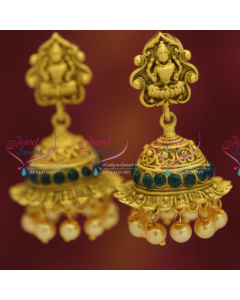 latest-south-indian-temple-antique-mat-finish-plating-jhumka-pearl-drops-buy-online
