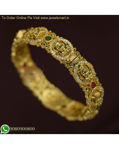 Trendy Temple Clip Open Kada Bangles | Stylish Bracelets for Women B26427