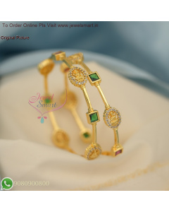 Temple String Thin Gold Bangles - Delicate Design with Long-Lasting Plating B27062