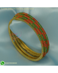Set of 4 Thin Color Stone Bangles - Affordable & Stylish Jewelry Collection B26168