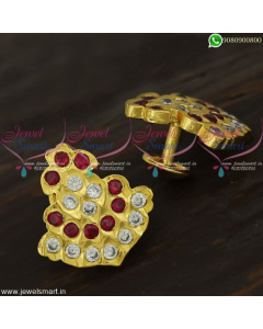 Thodu Kammal Traditional Gold Ear Studs Designs Getti Metal Jewellery