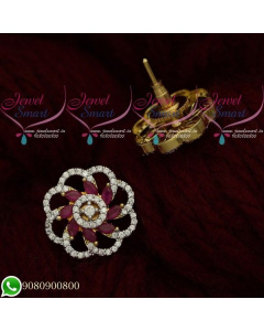 Thodu Model Ear Studs Designer Jewellery CZ Stone Collections Online