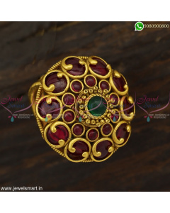 Traditional Gold Model Finger Rings In Artificial Jewellery with Kemp Stones Online F22983