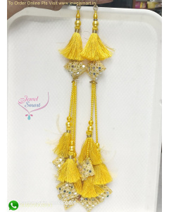 Premium Very Big Long Size Threads & Mirror Work Latkans | Perfect for Blouses, Sarees, Lehengas L26445