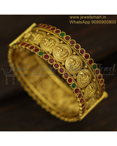 Wonderful Jewellery for Wedding Gold Bangles Design Graceful Temple Coin BJS6224