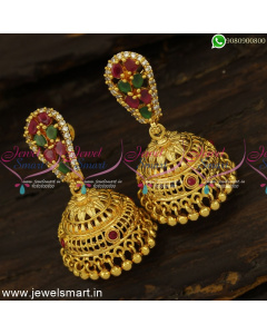 Wonderful Jimikki Kammal Designs Budget Friendly One Gram Gold Jewellery J24828