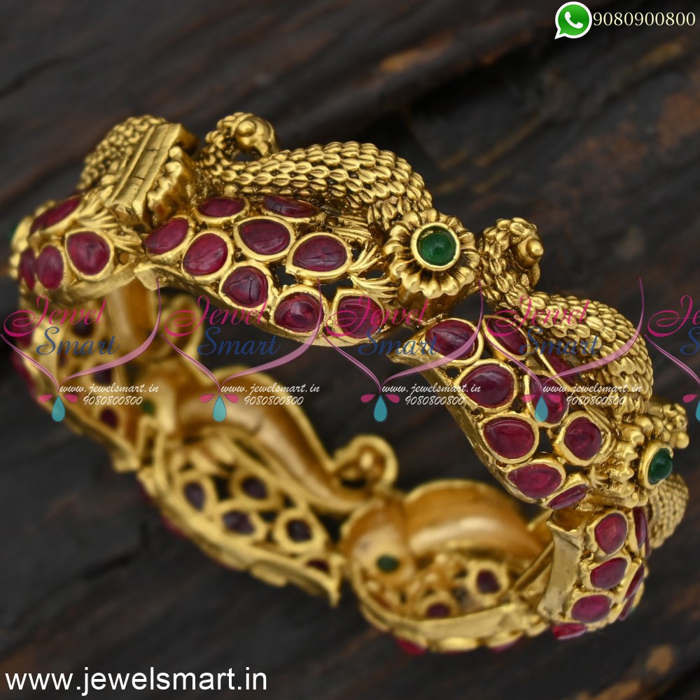 Buy 22Kt Beautiful Peacock Design Gold Bracelet 54VG5855 Online from  Vaibhav Jewellers