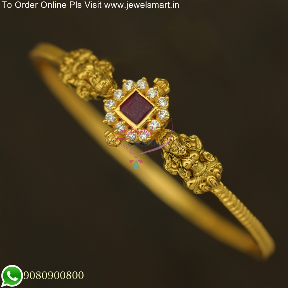 Punjabi Kada Gold Bracelet For Men |
