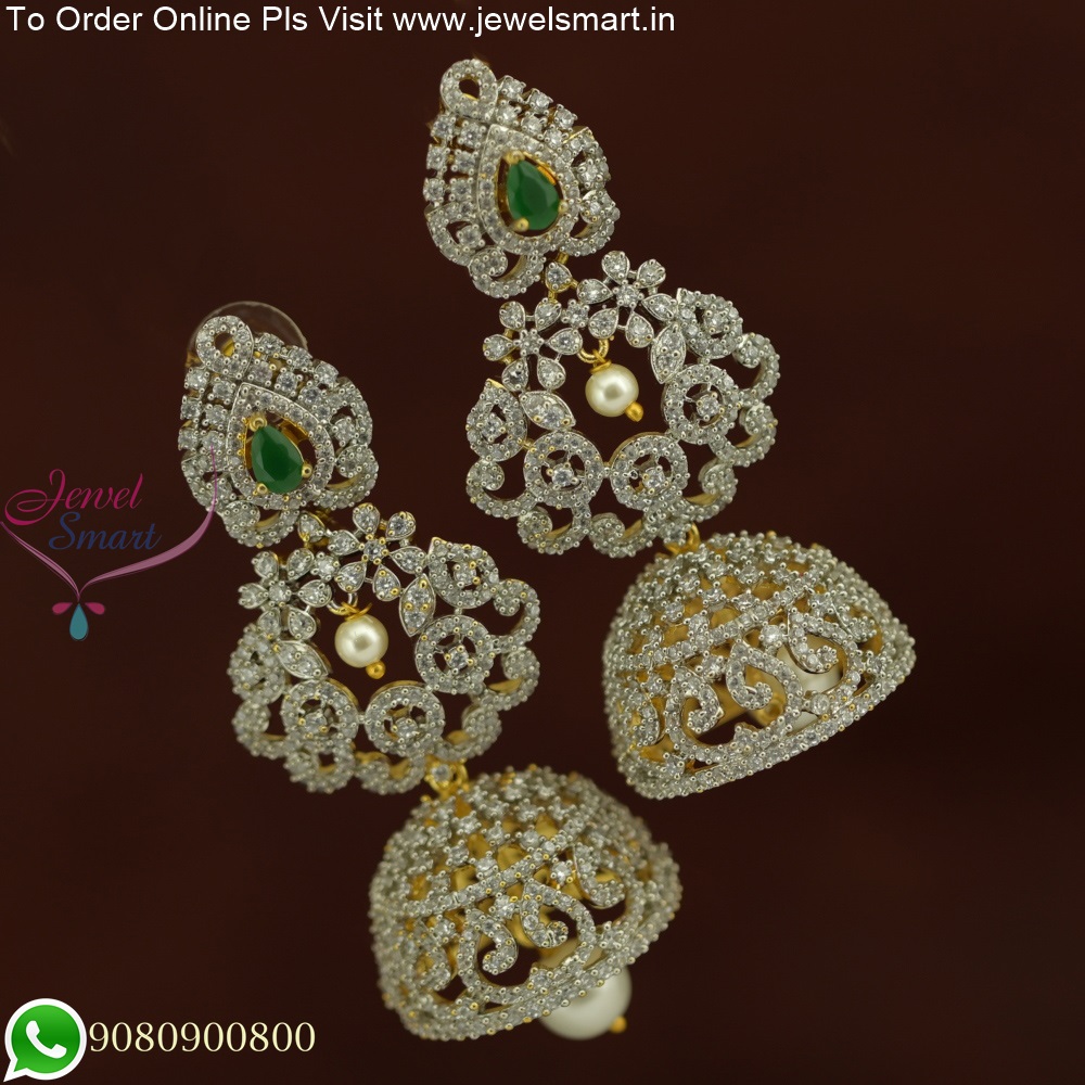 Latest Diamond Jhumkas Designs with best Price at Candere by Kalyan  Jewellers.