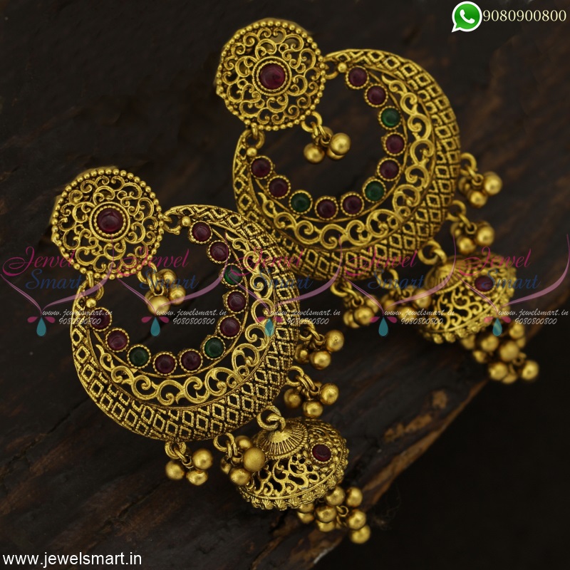 Deepika Padukone inspired Gold Finish Dangling Earrings with Pearls fo –  www.soosi.co.in