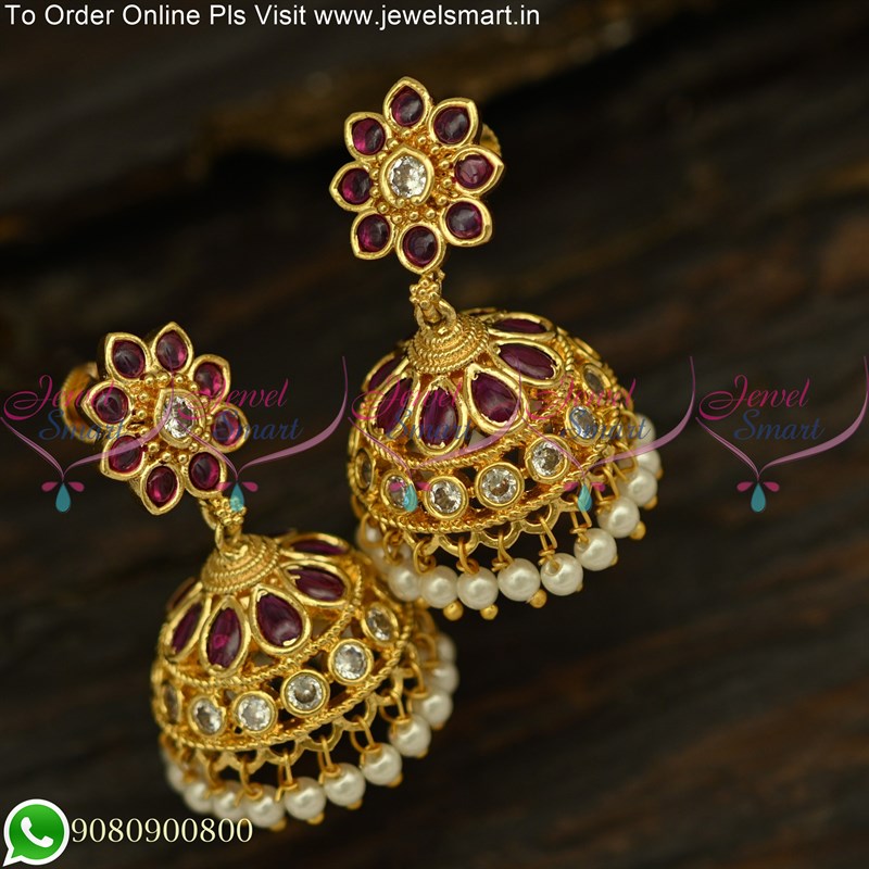 Order Elegant Silver Kemp Earrings Online From Sri Selvalakshmi  Jewellers,Namakkal