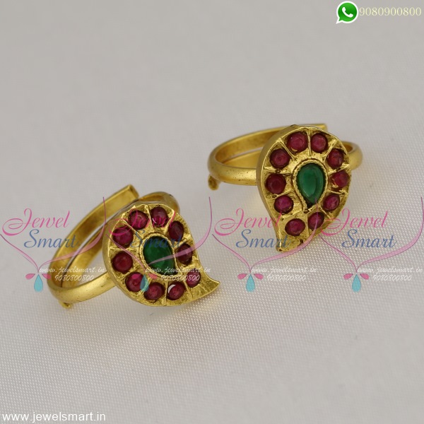 mango design metti traditional toe rings for women jewelsmart 22586 1 1